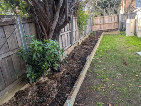 Edged planted garden project image 2